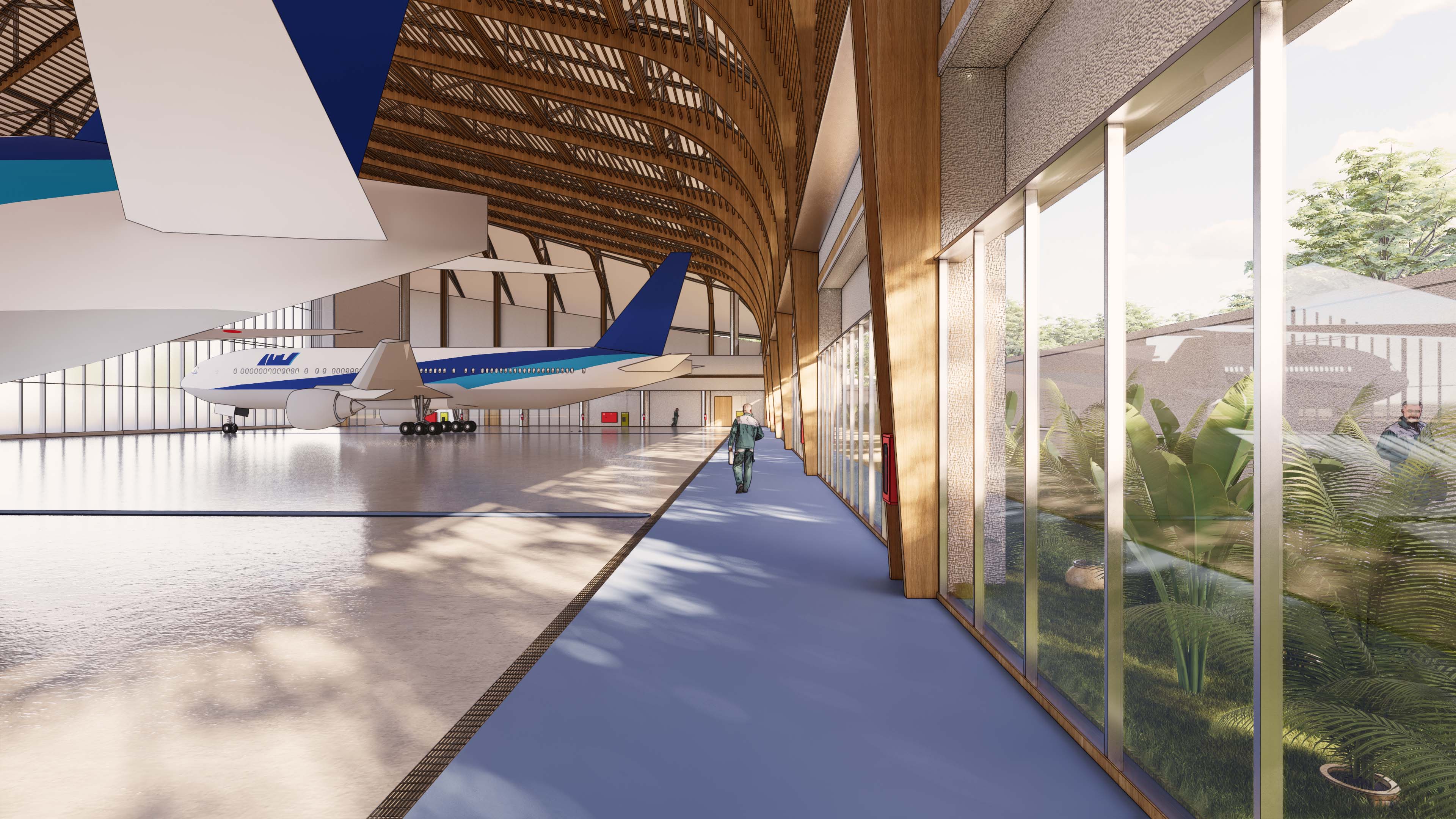 HHI JET GARAGE, Halim Perdana Kusuma, Architecture, Interior, Ongoing