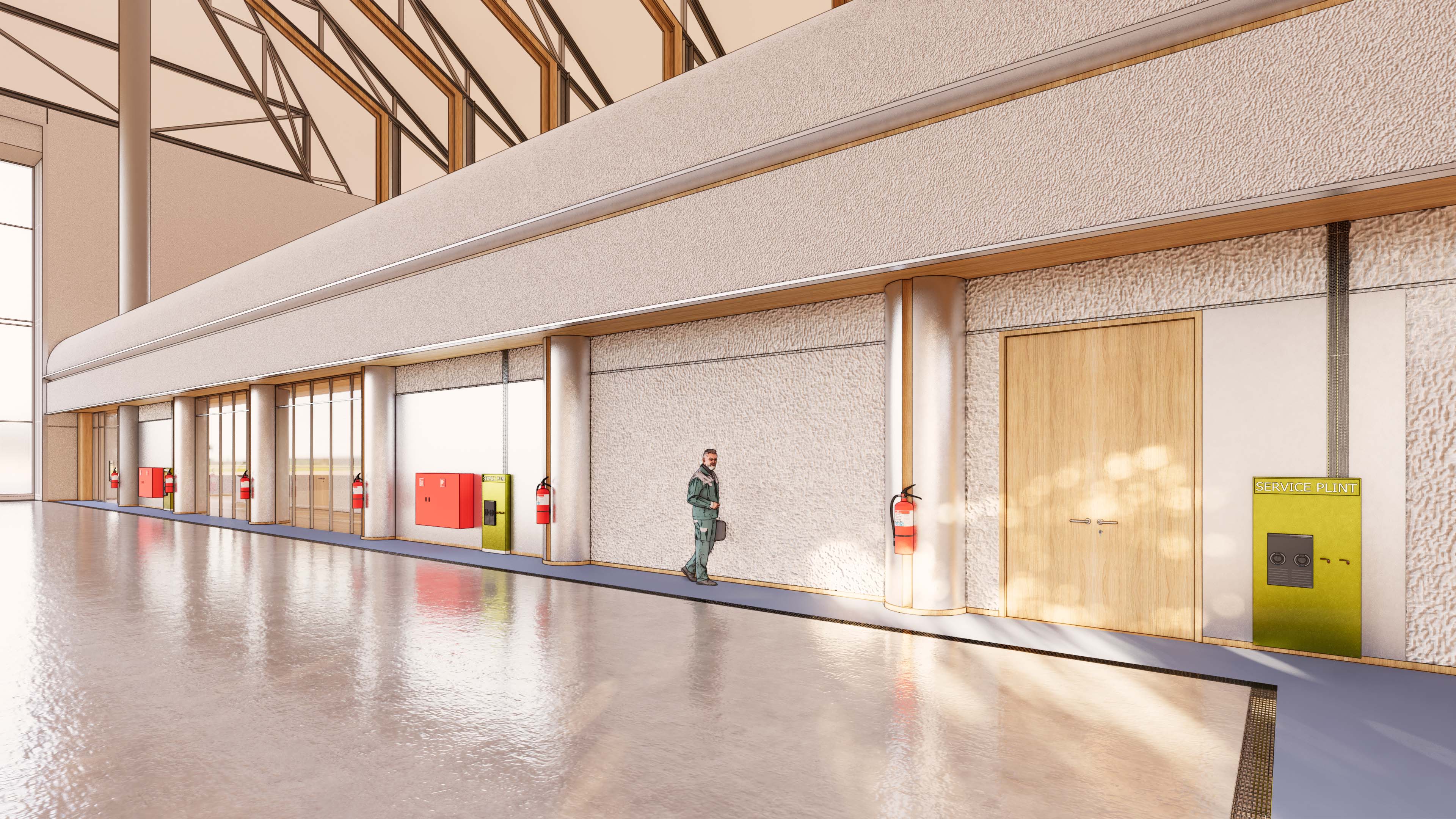 HHI JET GARAGE, Halim Perdana Kusuma, Architecture, Interior, Ongoing