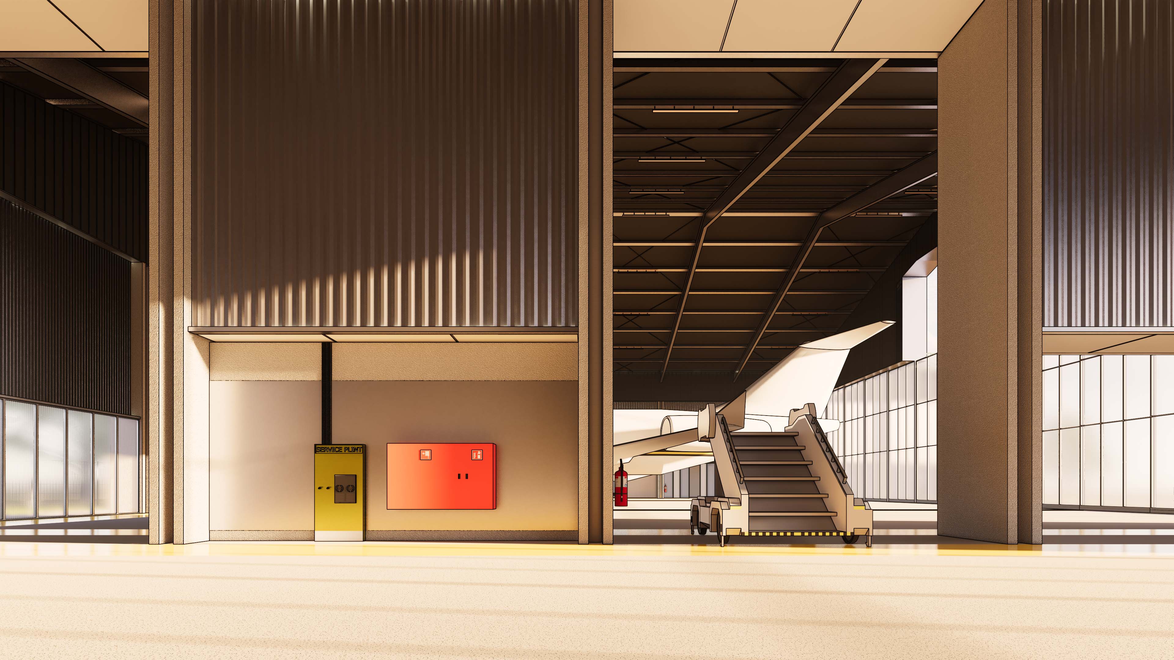 HHI JET GARAGE, Halim Perdana Kusuma, Architecture, Interior, Ongoing