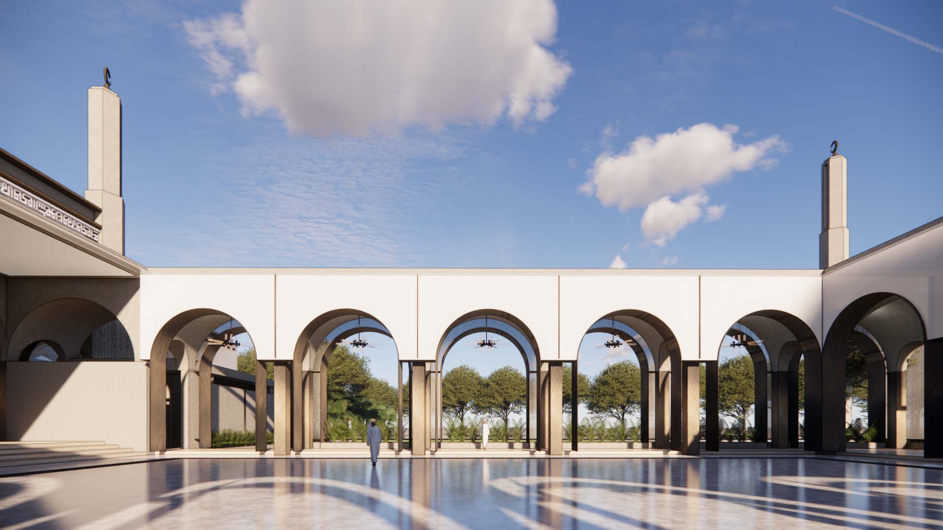 HI MOSQUE, Batulicin, Architecture, Interior, Conceptual