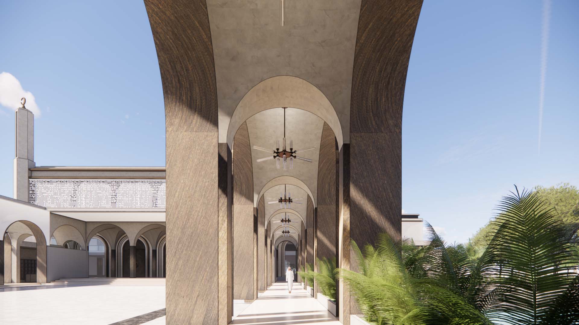 HI MOSQUE, Batulicin, Architecture, Interior, Conceptual