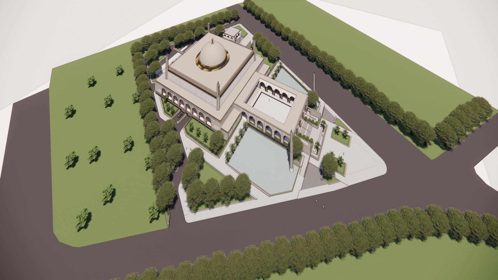 HI MOSQUE, Batulicin, Architecture, Interior, Conceptual