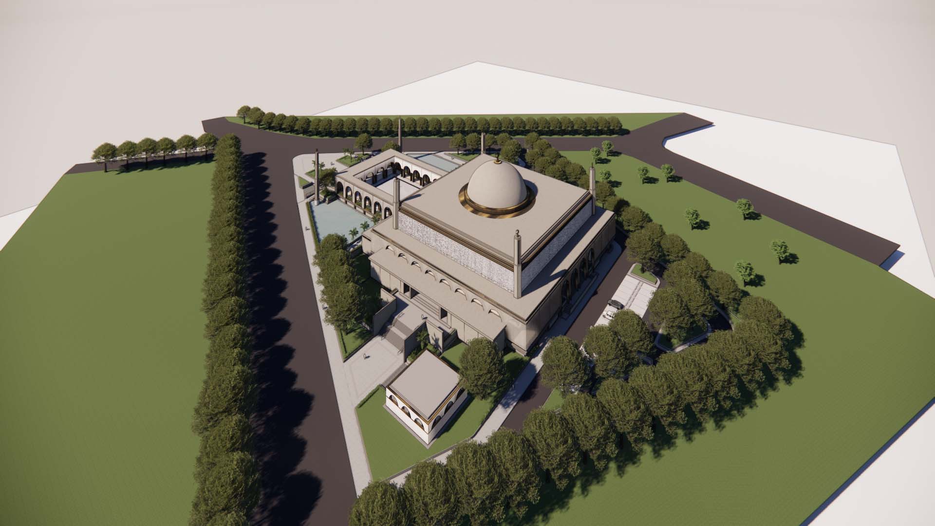 HI MOSQUE, Batulicin, Architecture, Interior, Conceptual